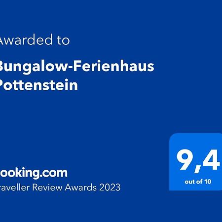 Bungalow-Ferienhaus Pottenstein Kültér fotó